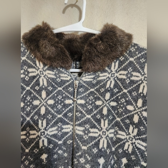 Vintage Maurices Lambswool Blend Full Zip Sweater Size Small - Picture 4 of 10